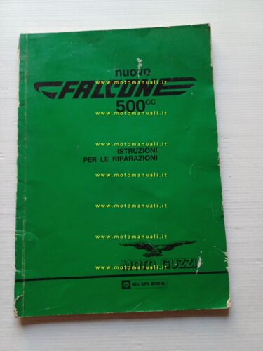 Moto Guzzi Nuovo Falcone 500 1971 manuale officina italiano originale