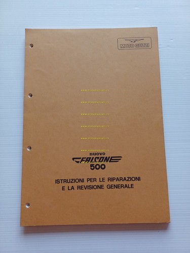 Moto Guzzi Nuovo Falcone 500 1976 manuale officina italiano originale