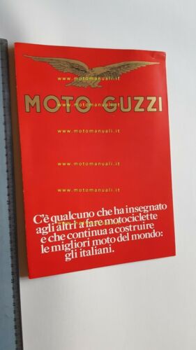 Moto Guzzi produzione gamma modelli 1975 depliant ITALIANO originale