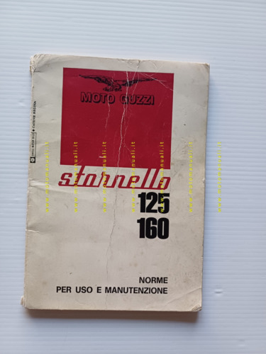Moto Guzzi Stornello 125 - 160 1971 manuale uso manutenzione …