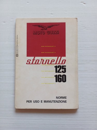 Moto Guzzi Stornello 125 - 160 1971 manuale uso manutenzione …