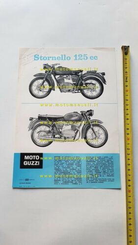 MOTO GUZZI Stornello 125 1960 depliant originale brochure