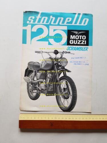 Moto Guzzi Stornello 125 Scrambler 1966 depliant originale ITALIANO