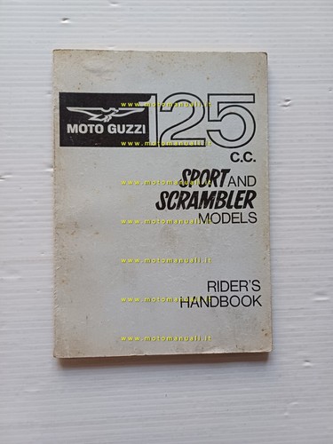 Moto Guzzi STORNELLO 125 Sport - Scrambler 1966 manuale uso …