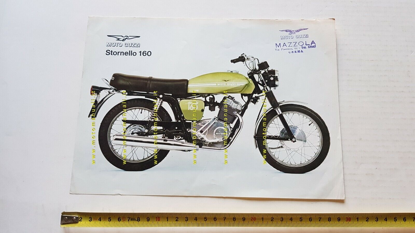 MOTO GUZZI Stornello 160 depliant originale brochure