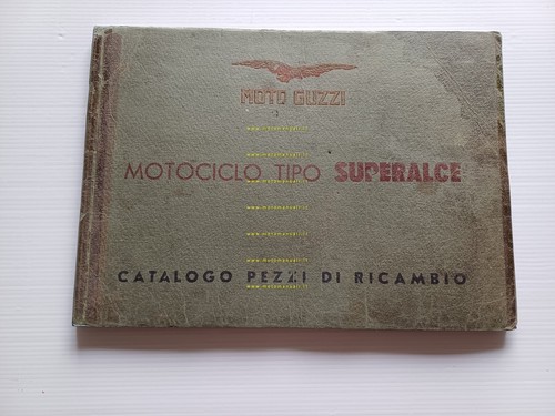 Moto Guzzi Superalce 500 1947 catalogo ricambi originale spare parts …