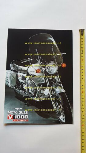 MOTO GUZZI V 1000 I-Convert 1975 depliant originale FRENCH TEXT …