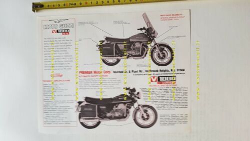 Moto Guzzi V 1000 Idroconvert - G5 depliant USA originale …