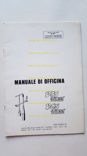Moto Guzzi V 35 - V 65 1986 Varianti Manuale …
