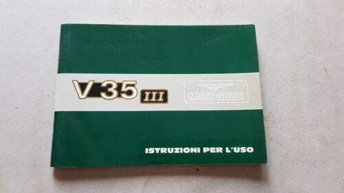 Moto Guzzi V 35 III 1985 manuale uso manutenzione originale …