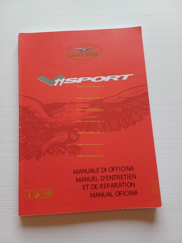 Moto Guzzi V11 Sport Le Mans-Ballabio-Rosso 2003 AGGIORNAMENTO manuale officina