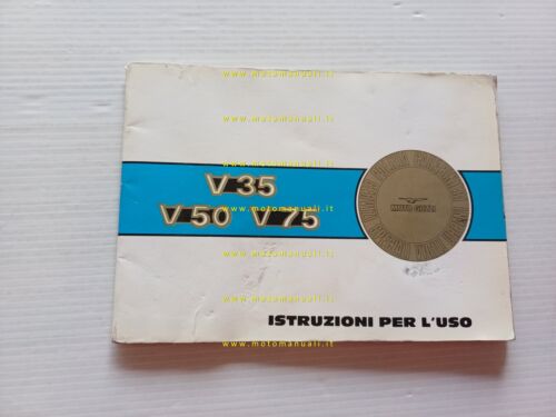 Moto Guzzi V35-50-75 Polizia Carabinieri 1992 manuale uso manutenzione originale