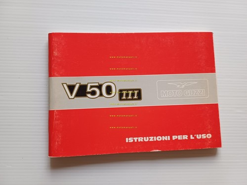 Moto Guzzi V50 III 1984 manuale uso manutenzione libretto italiano …