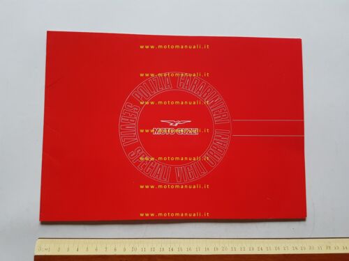 Moto Guzzi V50 Polizia modelli 1985-86 portfolio depliant originale italiano
