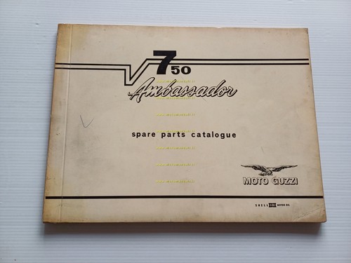 Moto Guzzi V7 750 Ambassador 1970 catalogo ricambi originale