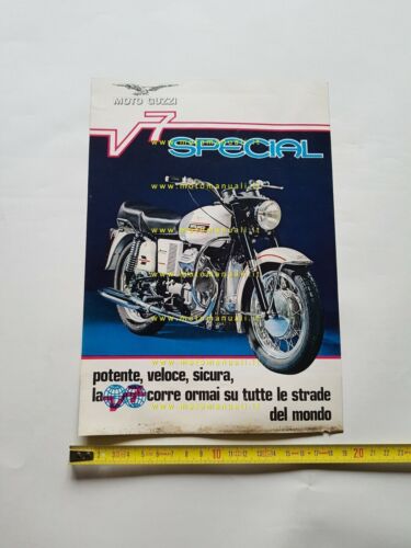 Moto Guzzi V7 Special 750 1969 depliant italiano originale