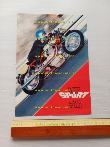 Moto Guzzi V7 Sport 750 1972 depliant INGLESE originale brochure