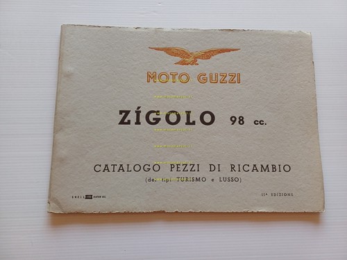 Moto Guzzi Zigolo 98 Turismo - Lusso 1955 catalogo ricambi …