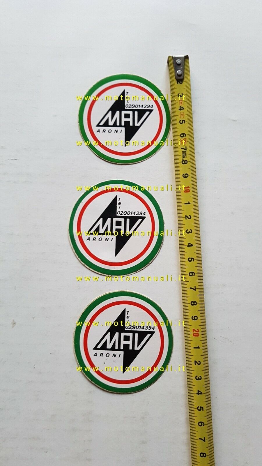 Moto MAV lotto 3 adesivi pubblicitari originali anni 70 genuine …