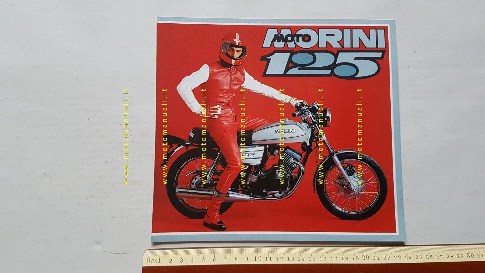 MOTO MORINI 125 H 1977 depliant originale genuine motorcycle brochure