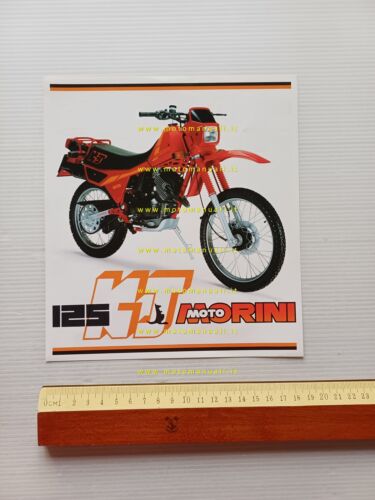 MOTO MORINI 125 KJ 1982 enduro depliant originale genuine motorcycle …