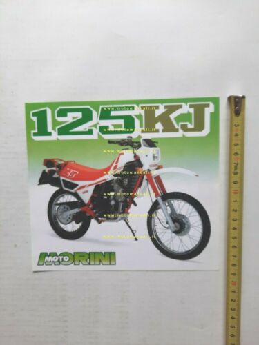 MOTO MORINI 125 KJ 1984 enduro depliant originale genuine motorcycle …