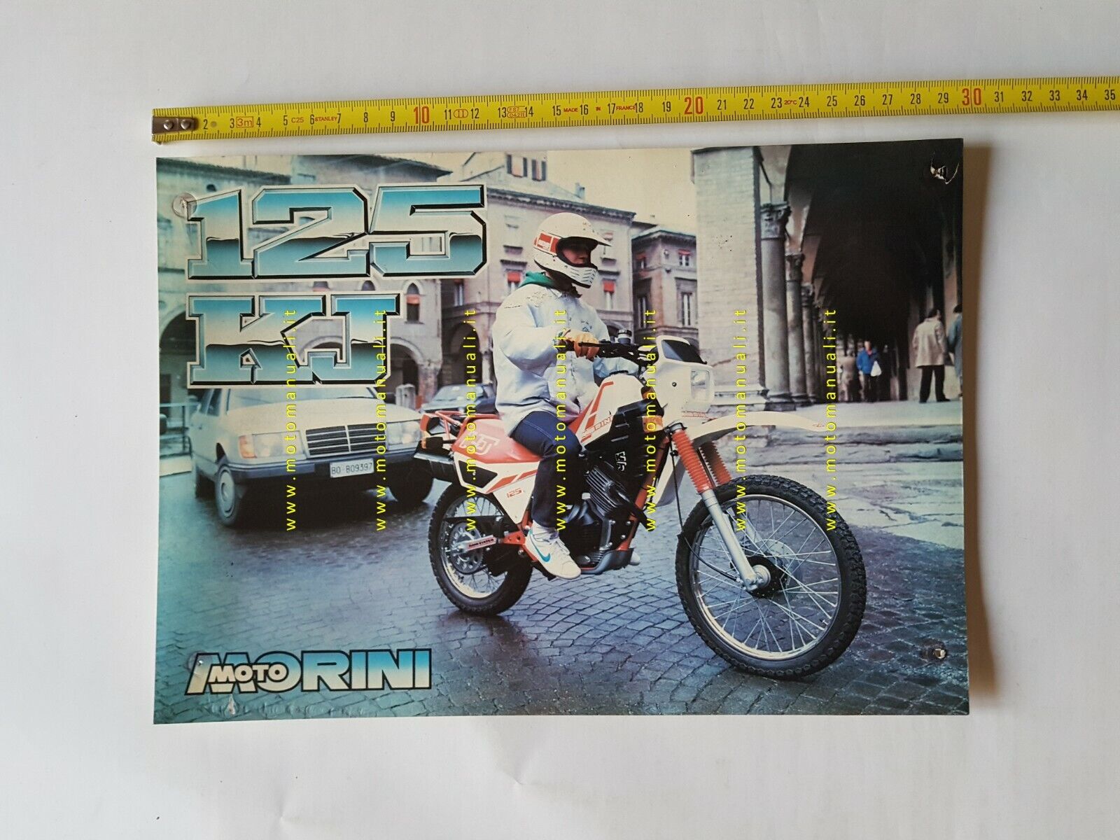 Moto Morini 125 KJ Enduro depliant anni 80 ITALIANO originale