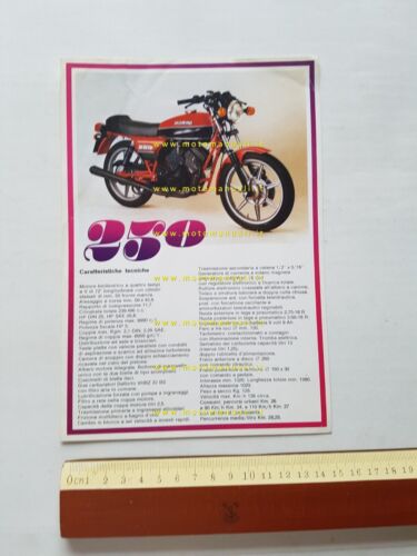 MOTO MORINI 250 2C 1978 depliant originale brochure italiano