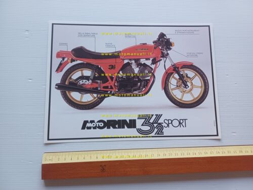 MOTO MORINI 350 Sport 1980 depliant italiano originale