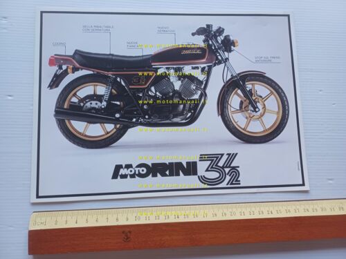 MOTO MORINI 350 Turismo 1980 depliant italiano originale