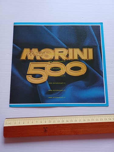 MOTO MORINI 500 1977 depliant deluxe originale italiano