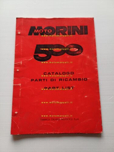 Moto Morini 500 5V 1° Serie catalogo ricambi ORIGINALE spare …