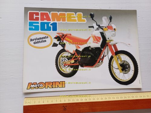 MOTO MORINI Camel 501 Avviamento Elettrico depliant originale italiano