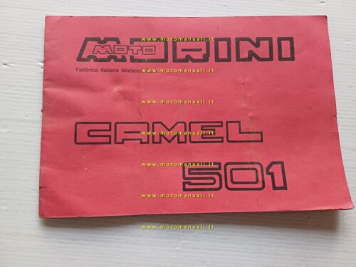 Moto Morini Camel 501 manuale uso manutenzione libretto istruzioni originale