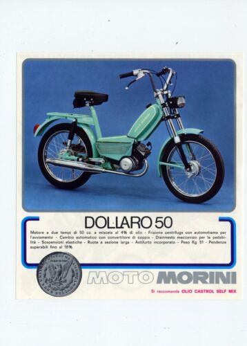 MOTO MORINI DOLLARO 50 depliant originale genuine motorcycle brochure
