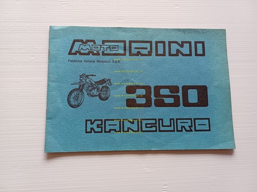 Moto Morini Kanguro 350 2a Serie manuale uso manutenzione libretto …