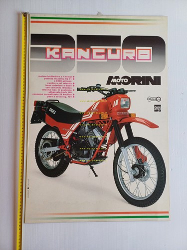 Moto Morini Kanguro 350 freno disco manifesto poster su lamiera …
