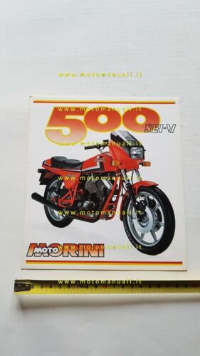 MOTO MORINI produzione modelli 350 500 1982 depliant originale brochure