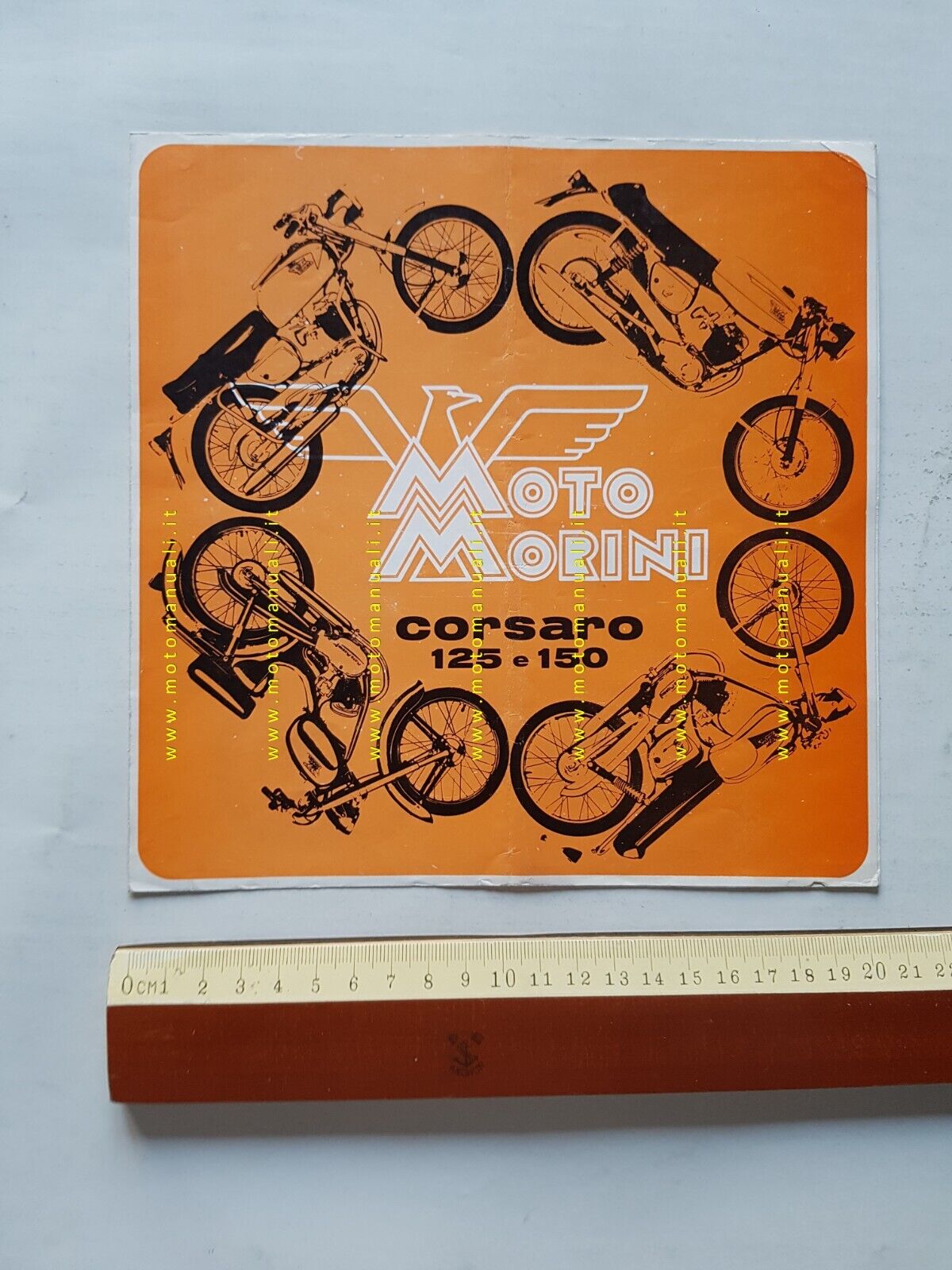 Moto Morini produzione modelli Corsaro 125-150 1965 depliant originale brochure