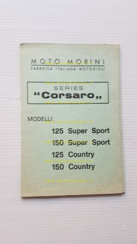 Moto Morini Serie Corsaro 125 - 150 anni 70 manuale …