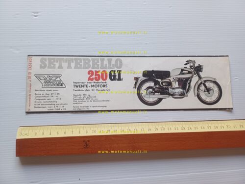 MOTO MORINI Settebello GI 250 - Corsaro 125 T 1953 …