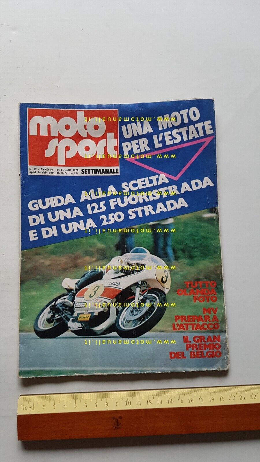 Moto Sport n. 22 1974 rivista Guida scelta 125 fuoristrada …