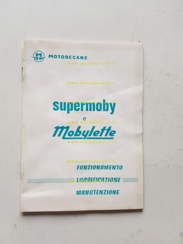 Motobecane 50 Supermoby-Mobylette 1974 manuale uso manutenzione originale