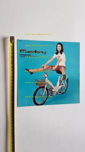 Motobecane Moby 50 ciclomotore anni 70 depliant originale ITALIANO brochure