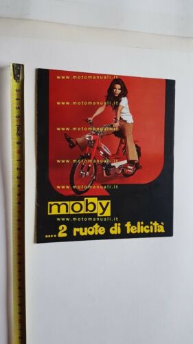 Motobecane Moby 50 ciclomotori anni 70 depliant originale ITALIANO brochure