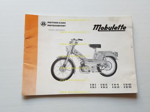 Motobecane Mobylette G50 - H50 1974 catalogo ricambi originale spare …