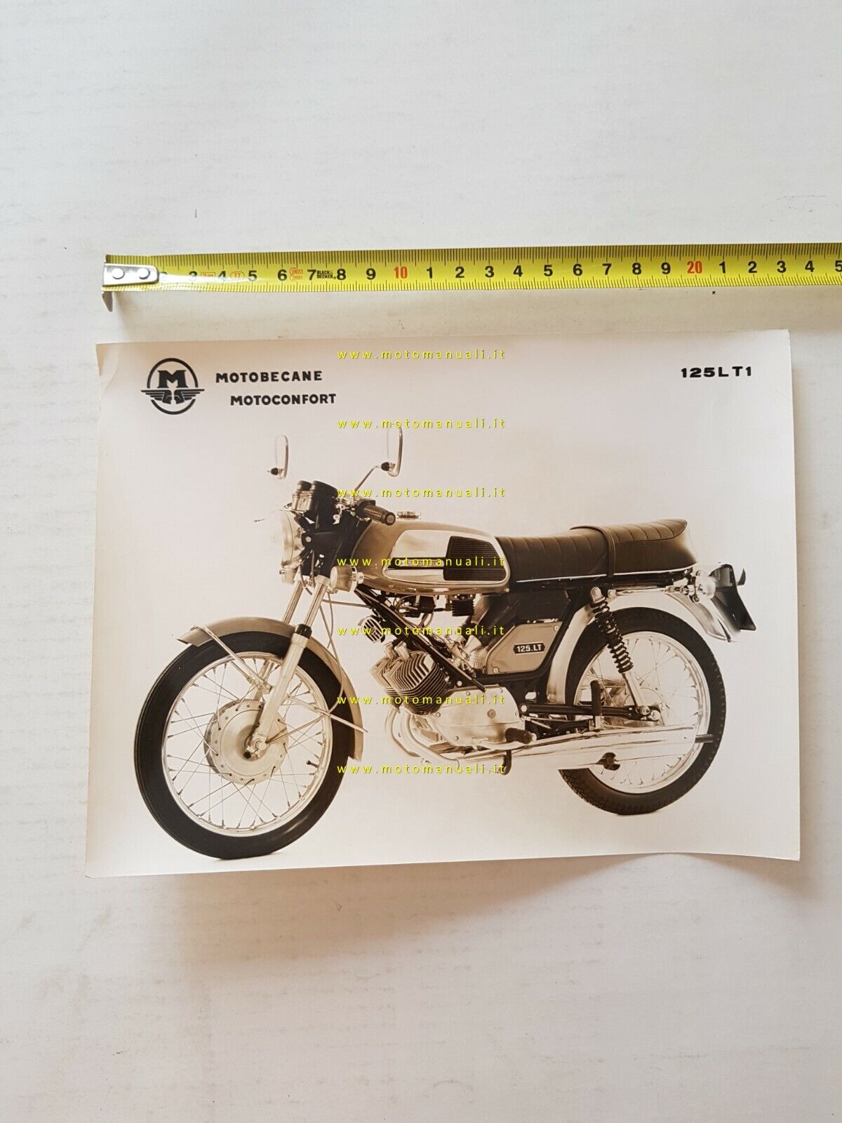 Motobecane Motoconfort 125 LT1 lotto 2 foto cartella stampa originali …