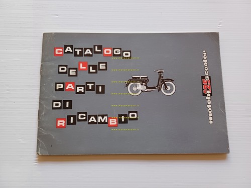 Motobi 125 Scooter 1965 catalogo ricambi originale spare parts catalogue