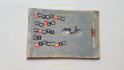 Motobi 125 Scooter 1965 catalogo ricambi originale spare parts catalogue