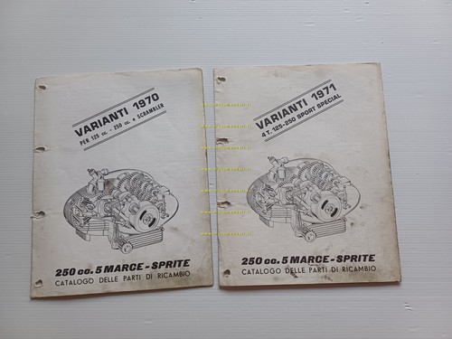 MOTOBI 250-125 Sport Special modelli 1970-71 VARIANTI catalogo ricambi originale